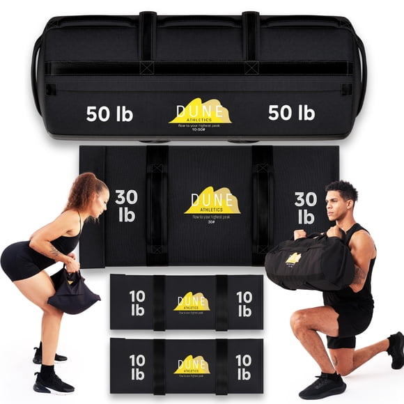 Bolsa de arena DUNE ATHLETICS 10-50 lb para entrenamiento y fitness