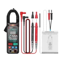 Magideal - Multímetro Inteligente Con Abrazadera De 400A, Medidor De Amperios De Voltios, Pantalla A Color, Profesional, Portátil, Versátil, Probador De Voltaje Negro