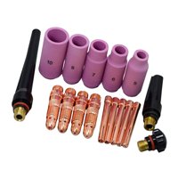 Magideal - Kit De Cuerpo De Pinza Tig, Accesorios, Piezas De Repuesto De Varios Tamaños, Boquilla De Alúmina, Tapa Trasera, Pinza Para Soplete De Soldadura