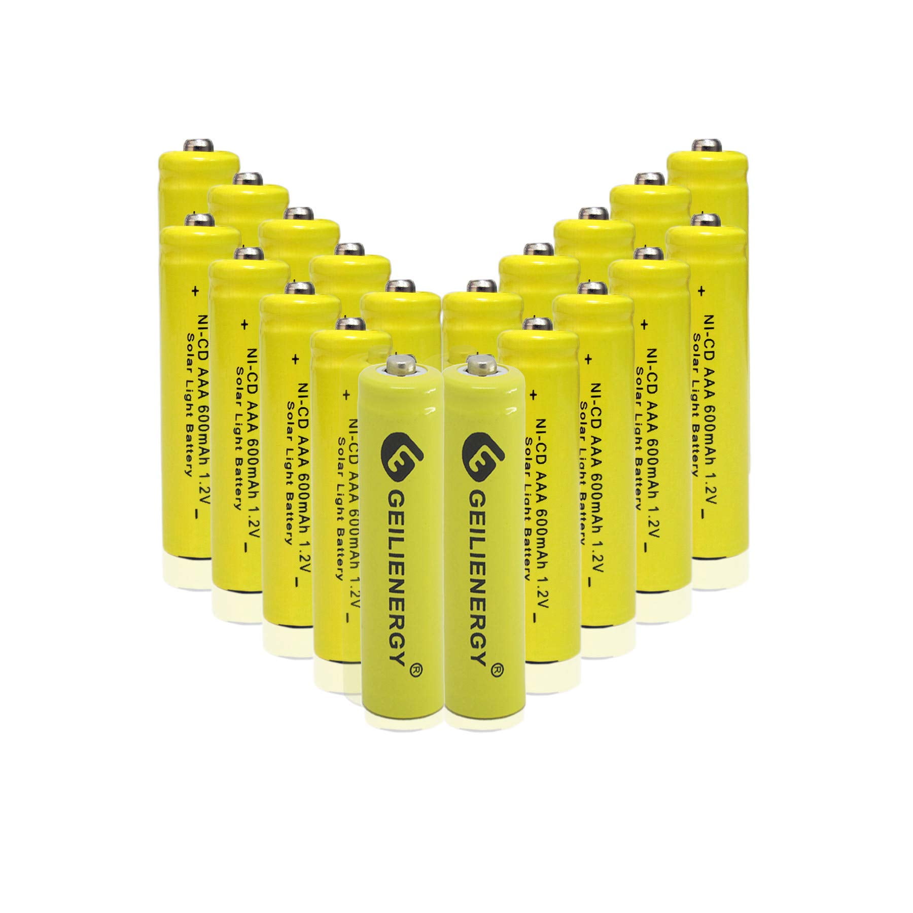 Pilas Recargables Geilienergy Aaa Nicd 1.2v 600mah (x20)