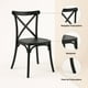 thumbnail image 5 of Silla Crossback Danubio de Terraza Exterior o Comedor - Negra, 5 of 7
