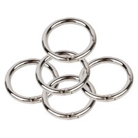 Magideal - Clips De Mosquetón Redondos, Broches, Anillos De Resorte, Bolsos De Moda, Accesorio Organizador, Bobina De Resorte De Metal Práctica Multiusos, 5 Uds. 32Mm