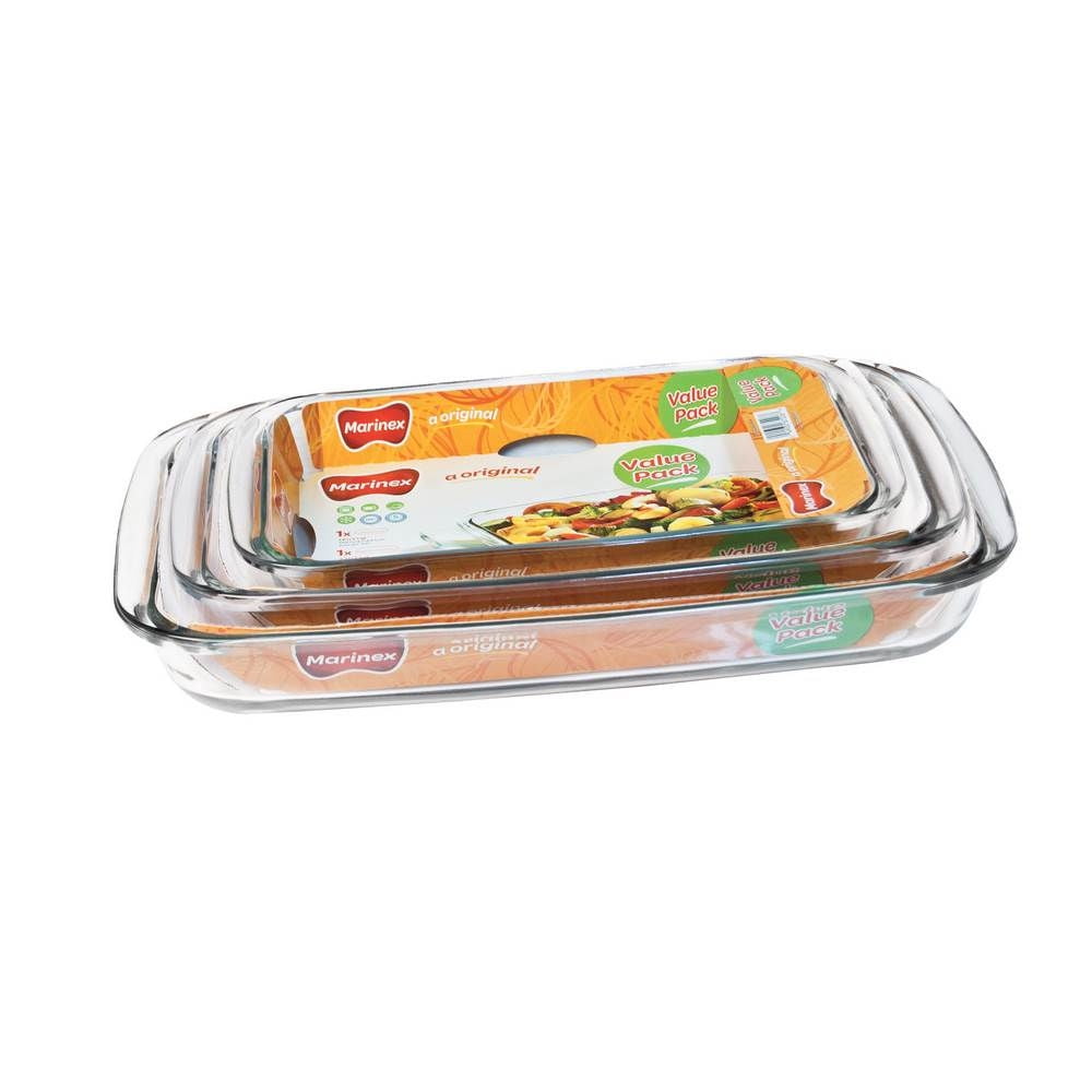 Marinex - Set 3 Fuentes Rectangulares