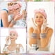 thumbnail image 5 of Puños de pulsera con diadema de 4 piezas para lavarse la cara Maquillaje para mujeres y niñas para evitar derrames de líquidos, 5 of 6