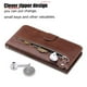 thumbnail image 4 of Funda con Cremallera para Samsung Galaxy A21S, Carcasa Cartera de Cuero PU con Soporte y Tarjetero, 4 of 6