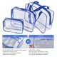 thumbnail image 4 of Kit de neceseres de viaje ROYBENS de PVC transparente, 3 unidades, 4 of 9