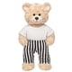 thumbnail image 2 of Pantalon Rayado Blanco con Negro Build-a-bear, 2 of 2