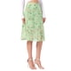 thumbnail image 4 of INSPIRE CHIC Falda midi de línea A para mujer, de vuelta a la escuela, estampado floral, gasa vintage, faldas de verano, verde, naranja, XL, 4 of 5