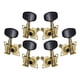 thumbnail image 2 of 6 uds 3L3R clavijas de de guitarra cabeza de máquina clavijas de afinación de guitarra derecha izquierda para guitarra acústica instrumentos , negro, 2 of 5