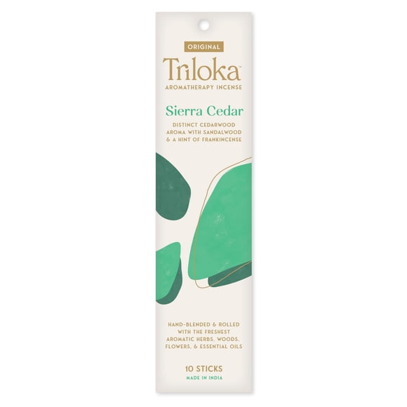 Incienso Triloka Sierra Cedar 10 varillas aromaterapia