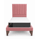 thumbnail image 2 of Cama Plaza y Media Turin Rosado Respaldo + Base + Colchon Mery Desing, 2 of 8