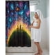 thumbnail image 4 of Juego de Cortina de Baño Tela Género + Forro Impermeable, 4 of 6