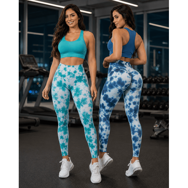 Pack 2 Calzas Mujer Gym Fitness Sin Costura