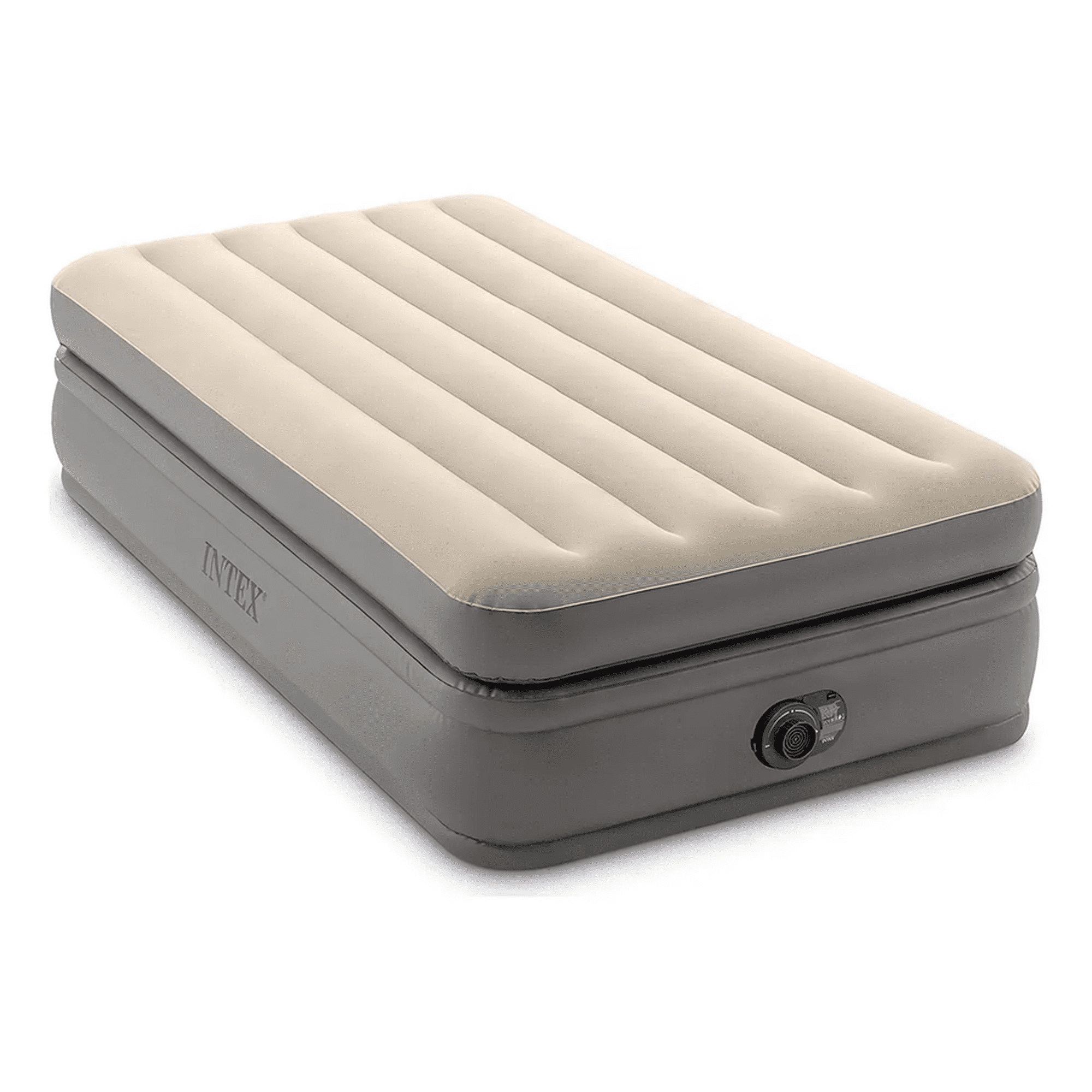 Genérico - Colchón Inflable Eléctrico Intex 1.5 Plazas Prim 99x191x51cm Color Beige