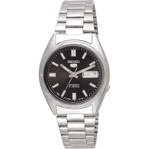 Reloj Seiko Automático Para Hombre 5, 21 Rubíes, Acero Inoxidable Snxs79J1