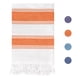 thumbnail image 1 of REGALWOVEN Toallas de Playa Rayadas Sobredimensionadas, Toalla de Confort y Secado Rápido para Viajes, Natación, Campamento Naranja 40' x 72', 1 of 7