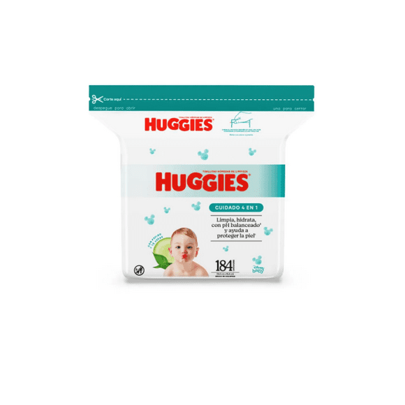 Toallitas Húmedas Huggies Cuidado 4 en 1, 184 Un
