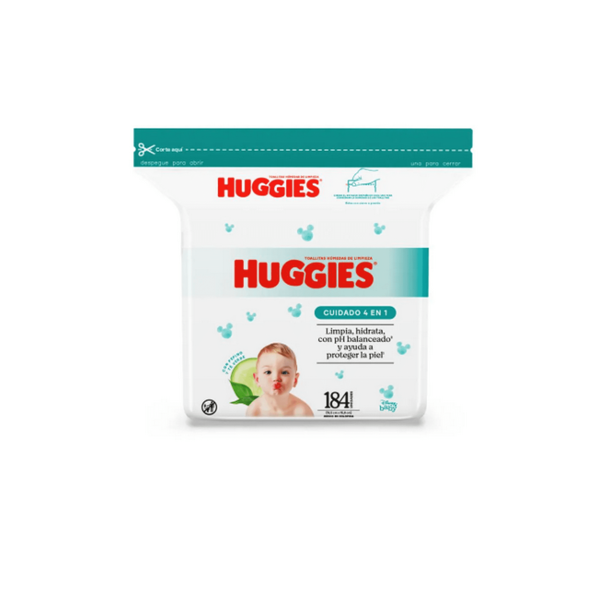 Toallitas Húmedas Cuidado 4 En 1 184 Un Huggies