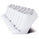 thumbnail image 1 of Calcetines Reebok Low Cut, 8 unidades, Stretch Performance, para hombre, blancos, 1 of 7