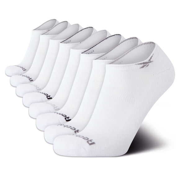 Calcetines Reebok Low Cut, 8 unidades, Stretch Performance, para hombre, blancos