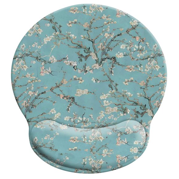 Alfombrilla de ratón Apottwal ergonómica con reposamuñeca 24 x 20 cm
