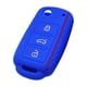 thumbnail image 1 of Protector De La Chaqueta De La Cubierta De La Llave Del Control Remoto Del Coche De Silicona Para Golf VW Sagitar Polo Azul Oscuro, 1 of 5