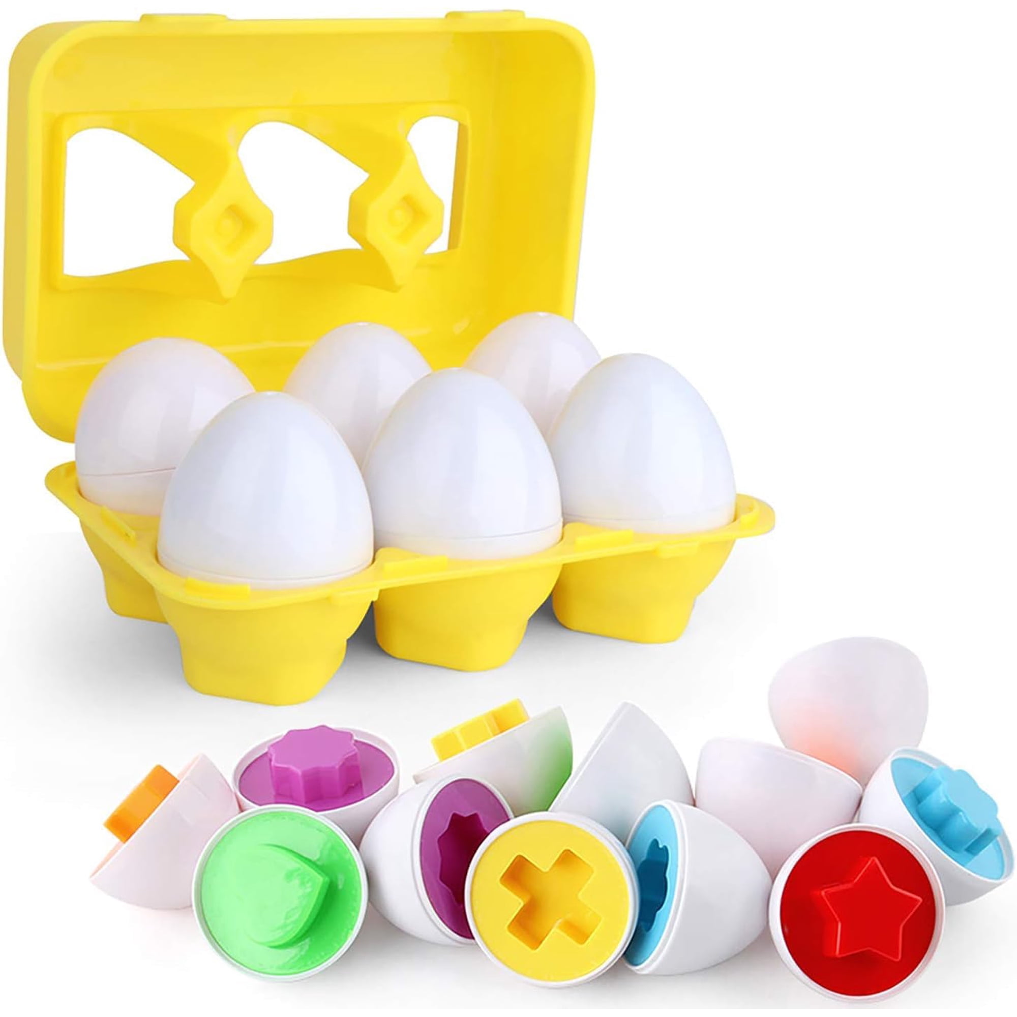 Juego Educativo De 6 Huevos Vuiya De Juguete Para Niños Pequeños A Juego