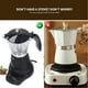 thumbnail image 3 of Cafetera eléctrica italiana portátil de 6 tazas y 300 ml con tapa transparente para el hogar, 3 of 8