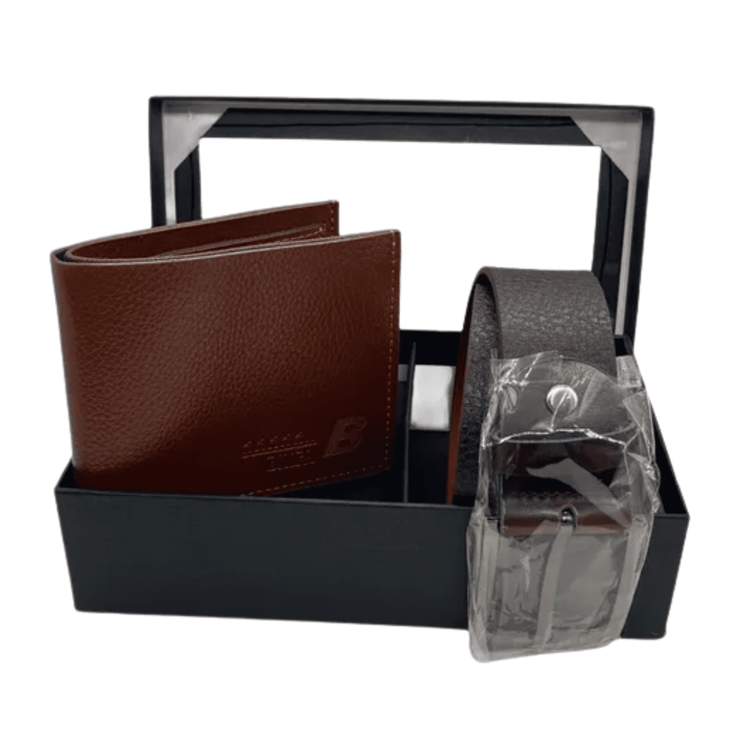 Genérico - Cartera Billetera Vintage Cuero Con Cinturón De Cuero Detalle Regalo