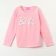 thumbnail image 1 of Polera Manga Larga Niña Big Letters Rosado Barbie, 1 of 4