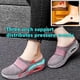 thumbnail image 5 of Mujer Air Cushion Slip-On Walking Shoes-Othopedic Diabetic Walking Shoes Breathable con Arch Suppot Tejido a punto Casual Shoes Casual Air Cushion Platfom Mesh Mules Sneaker Sandals (Rosa 8.5), 5 of 7