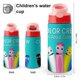 thumbnail image 2 of BabyFirst: Color CrewBotella de Agua con Tapa Pop Top de Un Toque, Acero Inoxidable, a Prueba de Fugas, para Deportes, Botella Infantil rosa 12 oz, 2 of 6
