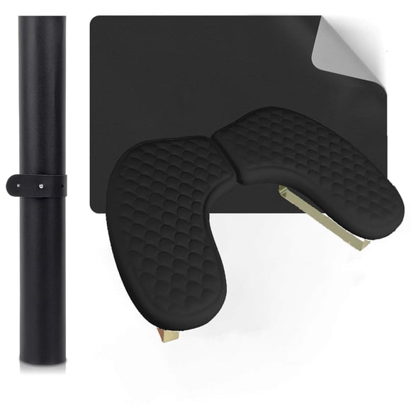 Almohada Arm Rest Jazalz en forma de U para manicura y uñas, color negro