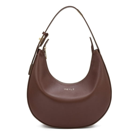 Bolso de mano Keyli para mujer, piel café, impermeable