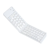 Genérico - Mini Teclado Plegable Portátil Bluetooth Blanco