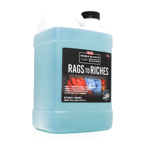 Detergente de microfibra P & S Rags to Riches, 3,78 L, altamente concentrado