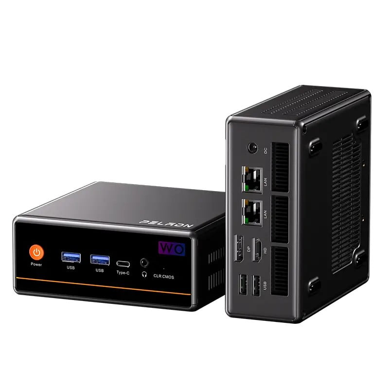 Peladn - Mini Pc Ryzen 5 5600h 16gb Ram 512gb Ssd Wifi 6 Bluetooth 5.2 Hdmi Displayport Oficina Empresa Rapido Computador Compacto Escritorio Negocio Multitarea Bajo Consumo Alto Rendimiento