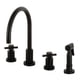 thumbnail image 1 of Grifo de cocina Kingston Brass Concord KS8720DXBS negro mate, 1 of 2