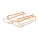 thumbnail image 2 of Colgador De Vidrio Colgante Hierro 2 Filas Gafas Almacenamiento Percha Para Cafe Bar Gabinete Oro Rosa, 2 of 3