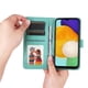 thumbnail image 5 of Funda tipo cartera FOXDOCK para Samsung Galaxy A13 5G , diseño girasol en relieve, cuero PU, cierre magnético, soporte y tarjetero, 5 of 5