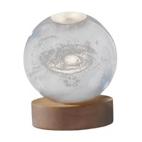 Ioensy - Decoración De Bola De Cristal, Luz Nocturna, Linterna De Escritorio, Lámpara De Camping, Soporte De Luz
