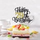 thumbnail image 5 of Decoración para tartas Leetaivie Happy 79th Birthday con purpurina negra y dorada, 5 of 6