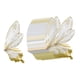 thumbnail image 3 of 80 Piezas De Papel De Regalo De Flores, Papel De Embalaje De Ala De Mariposa Para Cumpleaños, Dorado, 3 of 5
