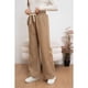 thumbnail image 3 of Pantalón Mujer Bolsillo Botones Pierna Ancha Wide Leg Cotele 7130, 3 of 4