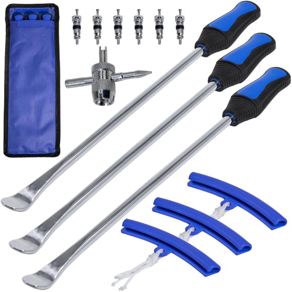 Kit de Cucharas de Neumático Y.A. LOTUS 37 cm de Acero para Motocicleta