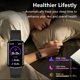 thumbnail image 5 of Rastreador de actividad JYUAJOI, smartwatch de salud con monitor de frecuencia cardíaca, negro, 5 of 7