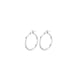 thumbnail image 1 of Aros LP3277-4/1 Lotus Silver Mujer Hoops, 1 of 2