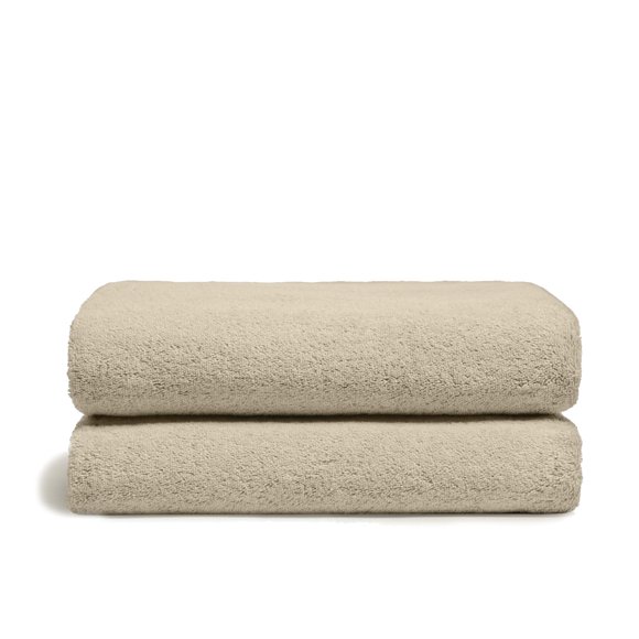Juego de 2 Toallas de Baño Grandes Italic 800 GSM Algodón Australiano - Arena