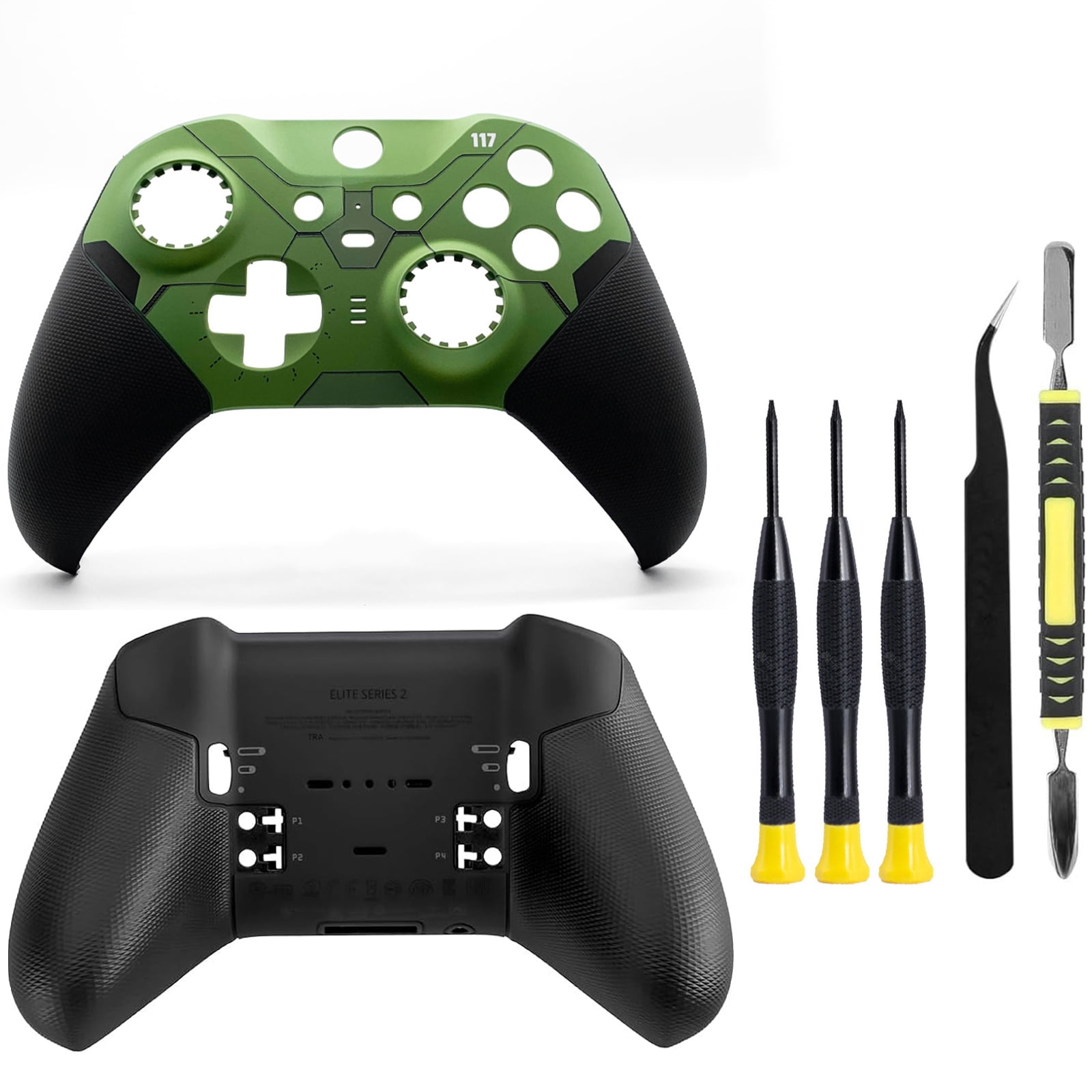 Genérico - Kit De Reemplazo Para La Cubierta Frontal Y Trasera De La Carcasa Del Faceplate Del Controlador Xbox One Elite Series 2.