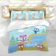 thumbnail image 5 of Aventura con Los Choopies Conjunto de sábanas temático, trío de piezas, cómodo y amigable con la piel, diseño único, regalo de decoración para el hogar para familiares, amigos y fans,140cm *210cm, 5 of 6
